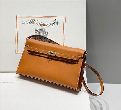 HM Kelly Elan 27cm Cuero Dorado Ghw