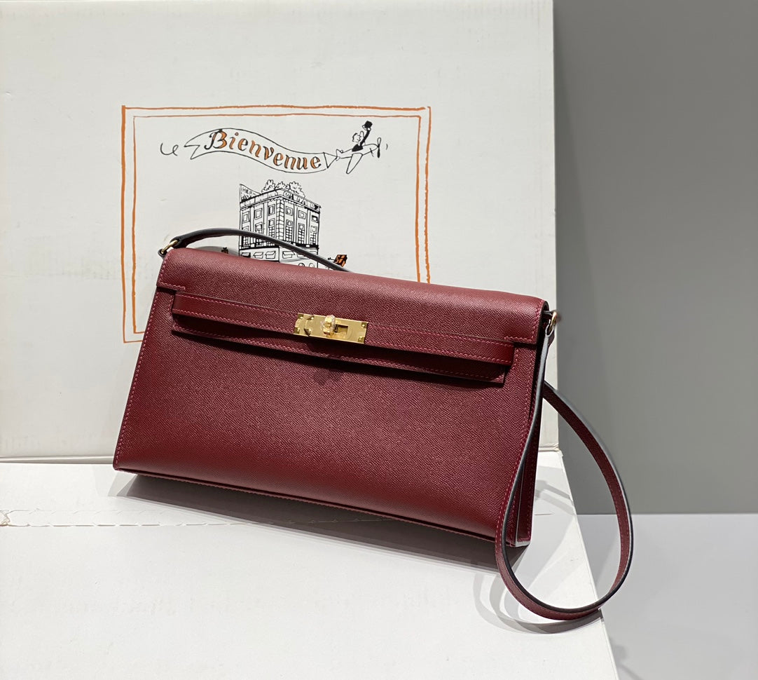 HM Kelly Elan 27cm Cuero Rojo Ghw