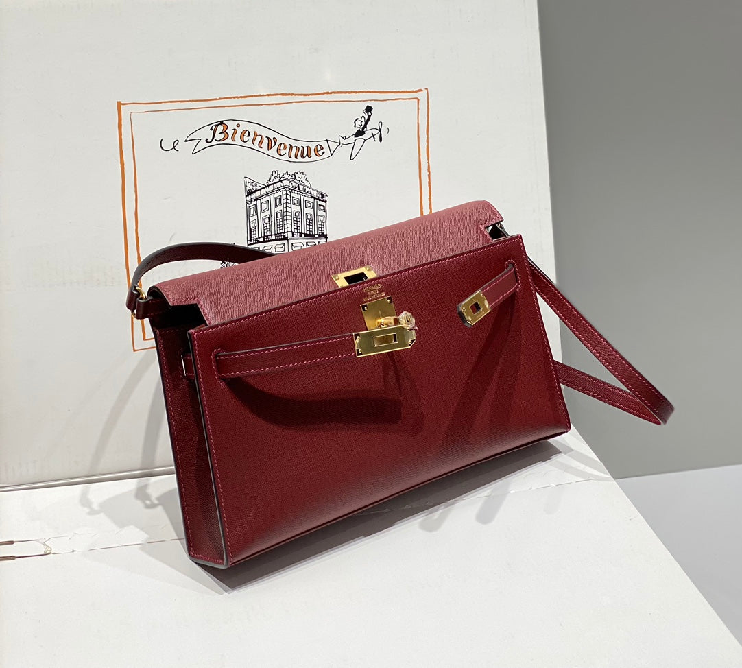 HM Kelly Elan 27cm Cuero Rojo Ghw
