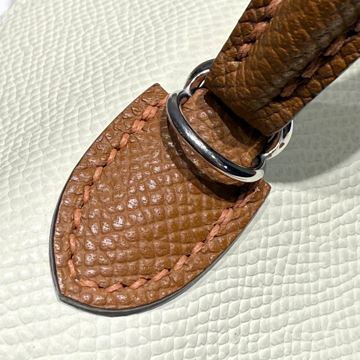 HM Mini Kelly 19 Beige mezcla Chocolate Epsom 243112