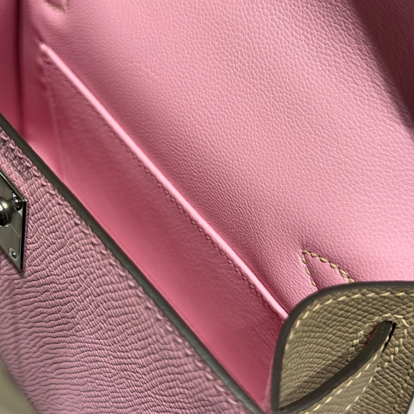 HM Mini Kelly 19 Rosa Pastel Epsom 243120