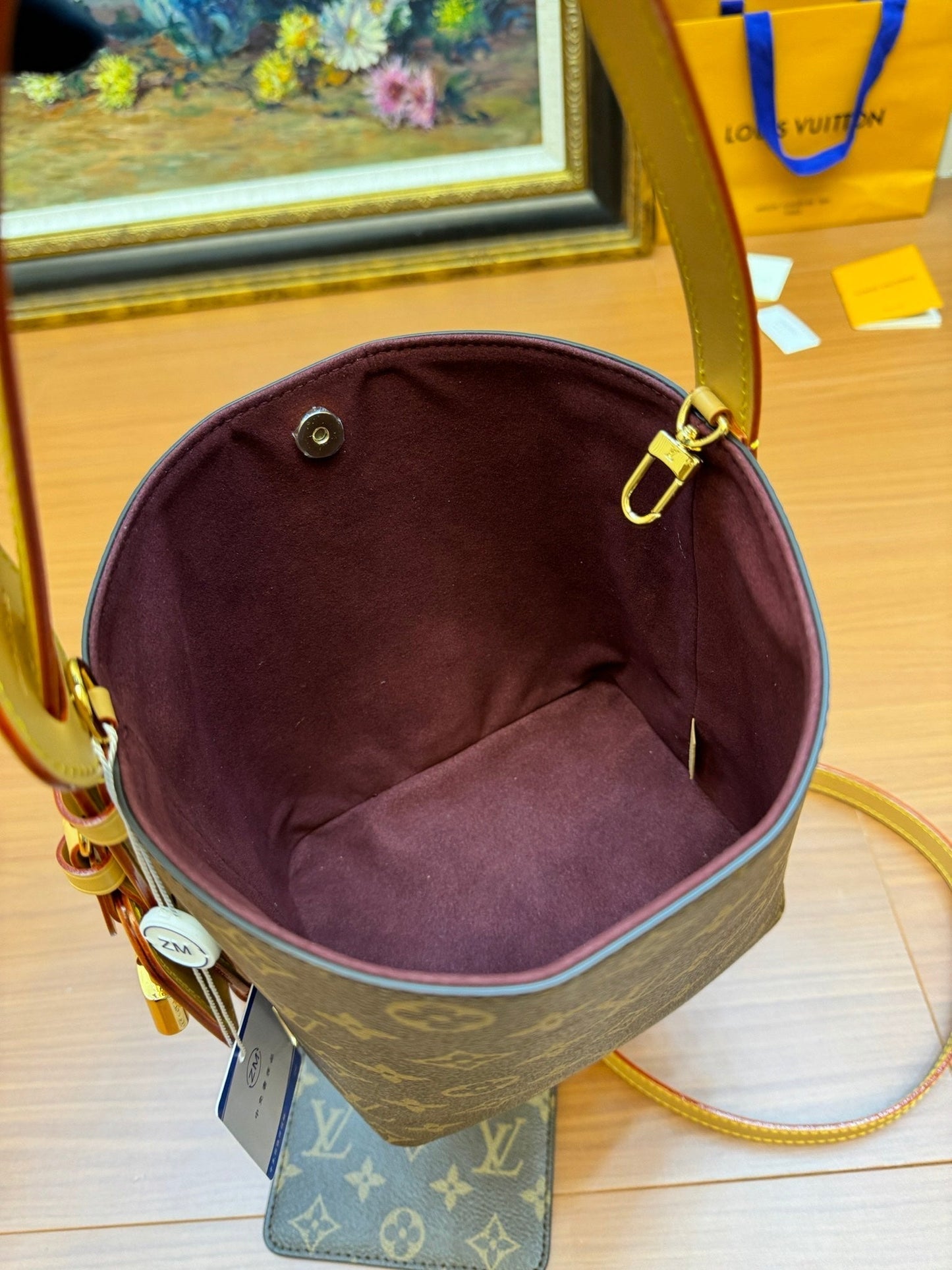 Sac à main LV All In BB 16 cm en toile monogrammée marron 206007
