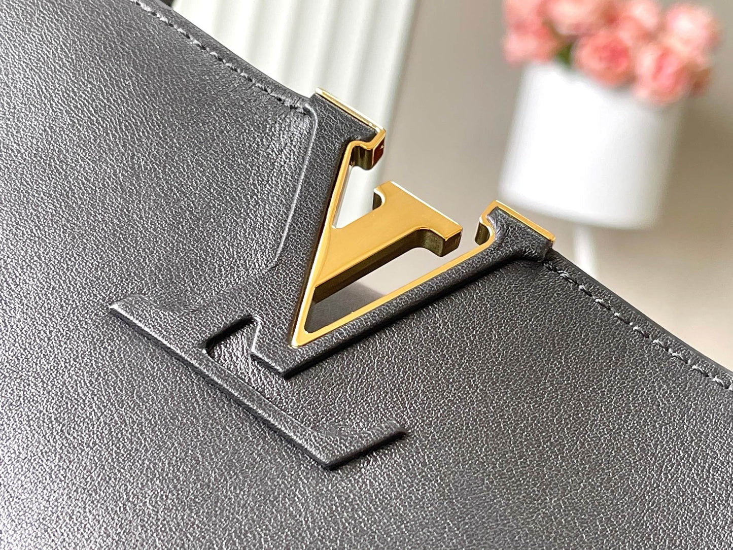 CAPUCINES GM 38CM PIEL TAUILLON NEGRO