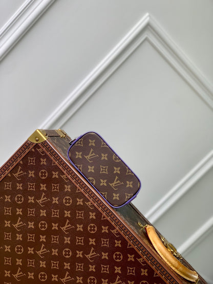 Alma Nano 18 Monogram Canvas Cuir de veau violet 