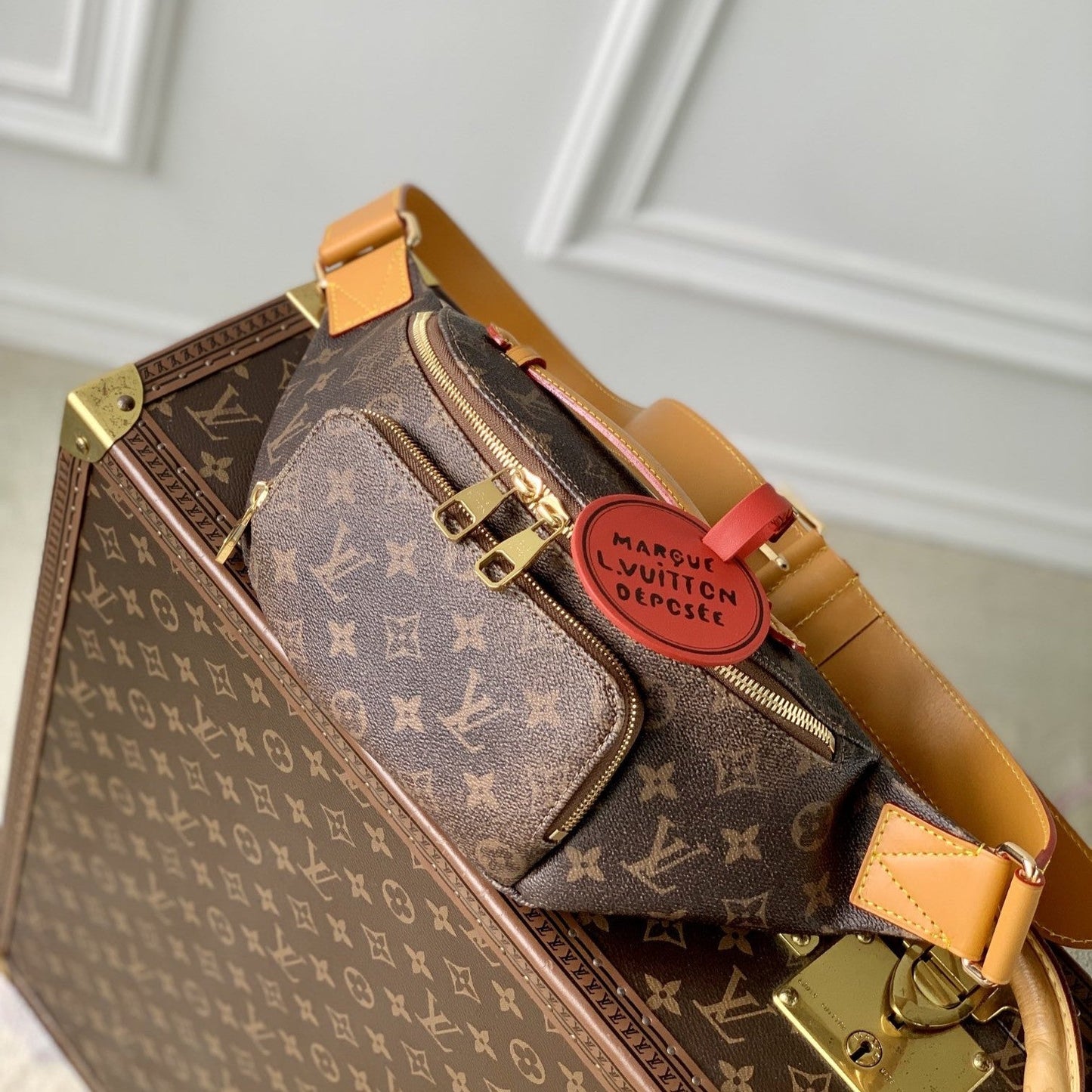 Lv Rush Bumbag Brown Monogram