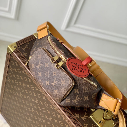 Lv Rush Bumbag Brown Monogram