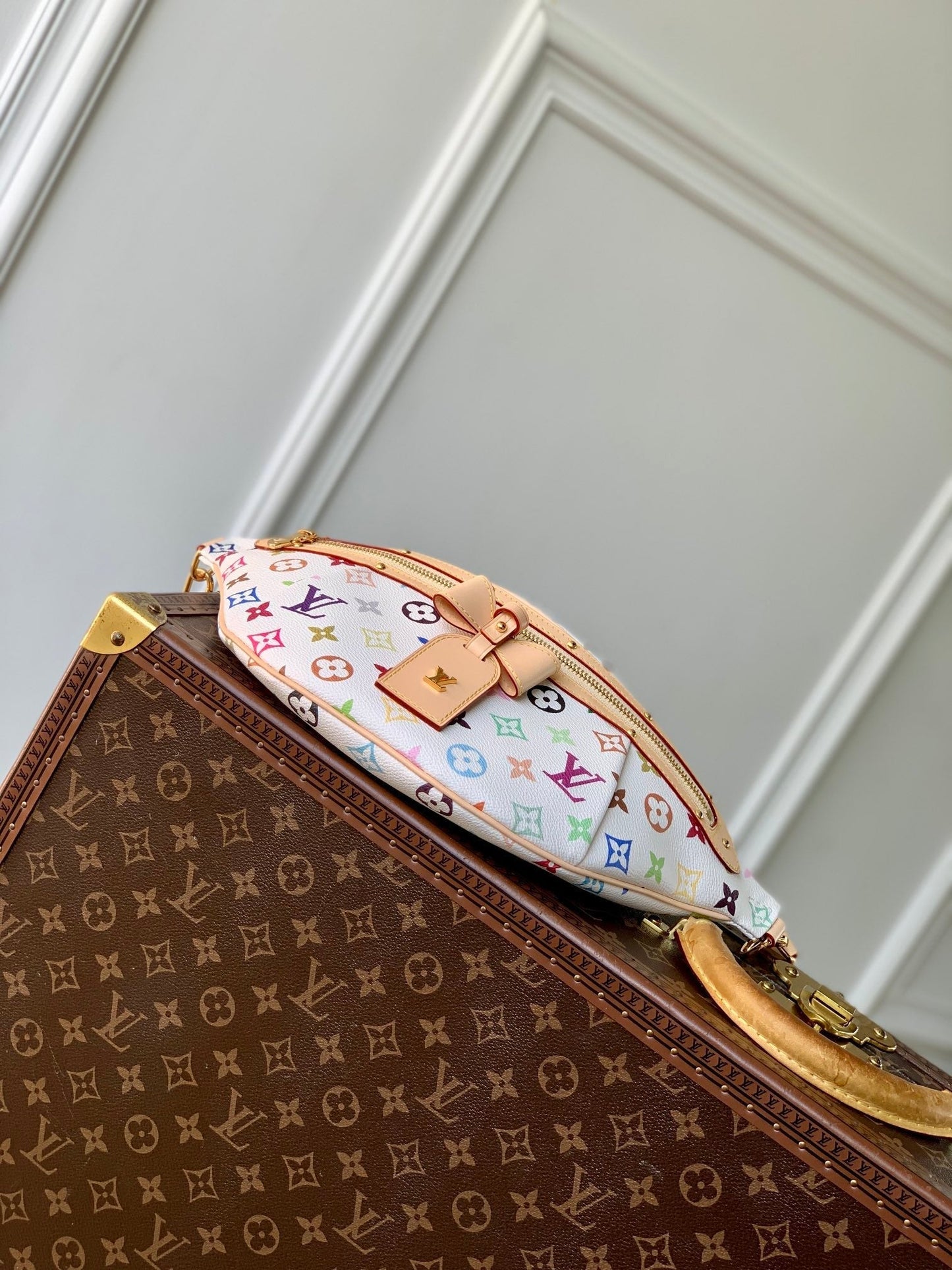 HIGH RISE 38 IN MULTICOLOR MONOGRAM CANVAS