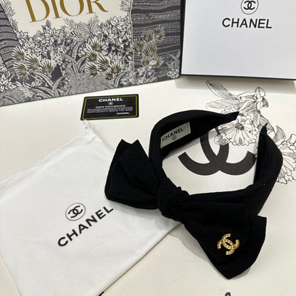 BANDEAU EN TISSU NOIR AVEC NŒUD 168569