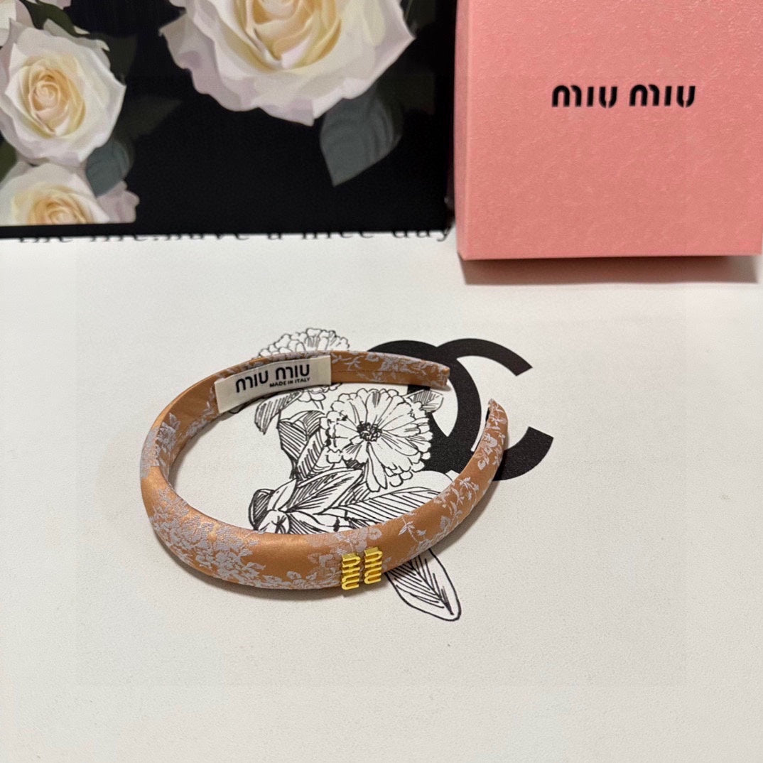 BANDEAU AVEC IMPRIMÉ GARNITURE EN SOIE ORANGE ŒIL DE TIGRE 432822