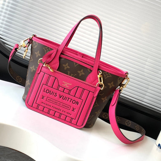 Neverfull 24 Bandouli¨¨re Inside Out BB Red Calfskin