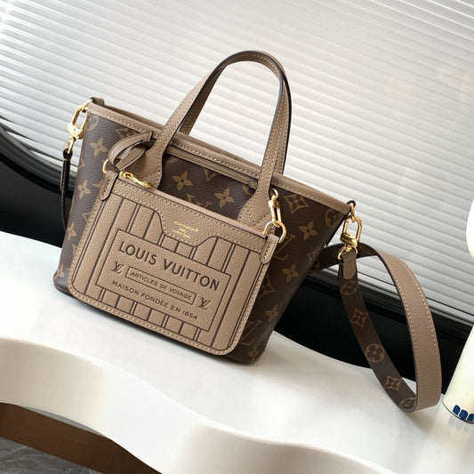 Neverfull 24 Bandouli¨¨re Inside Out BB Grey Calfskin