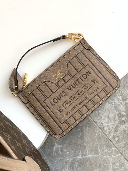 Neverfull 24 Bandouli¨¨re Inside Out BB Grey Calfskin