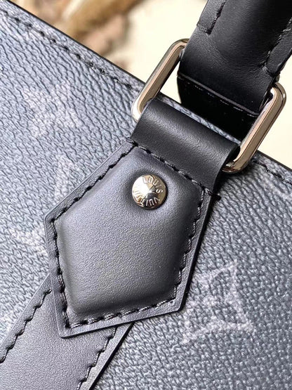 BOLSO PLATA 24H 41 EN LONA ECLIPSE MONOGRAMA GRIS OSCURO