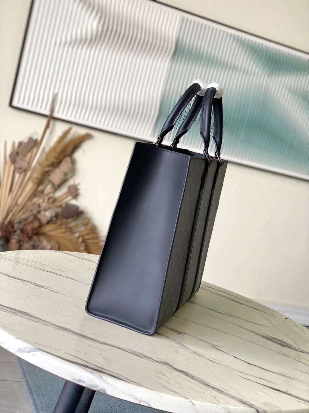 BOLSO PLATA 24H 41 EN LONA ECLIPSE MONOGRAMA GRIS OSCURO