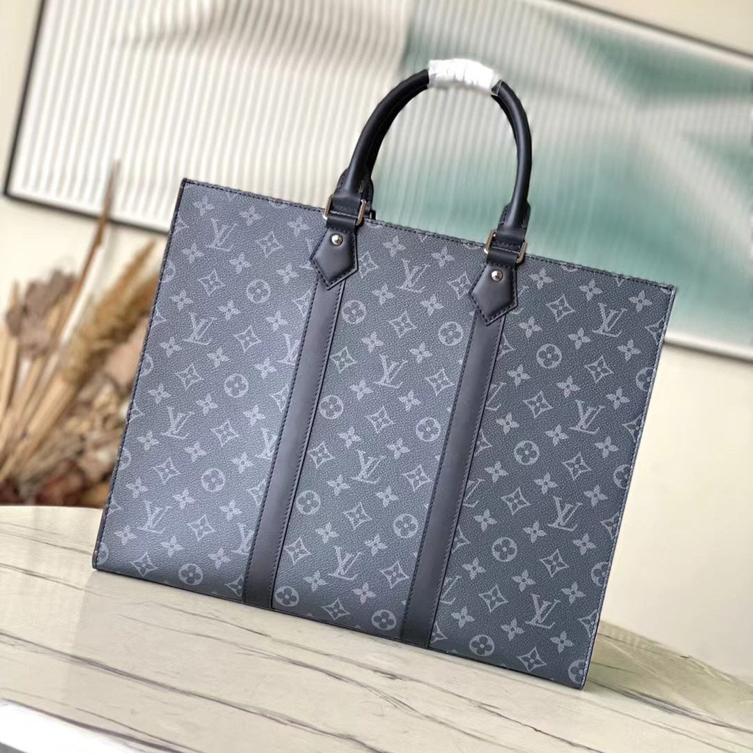 BOLSO PLATA 24H 41 EN LONA ECLIPSE MONOGRAMA GRIS OSCURO