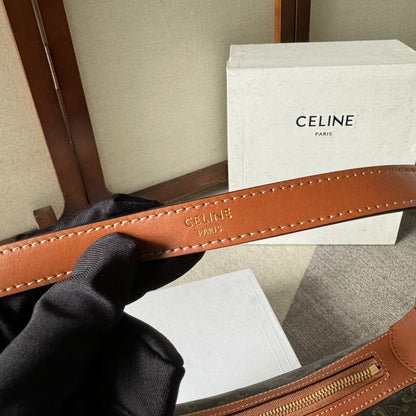 SMALL HELO?SE BAG CUIR 22 IN BLACK TRIOMPHE CANVAS