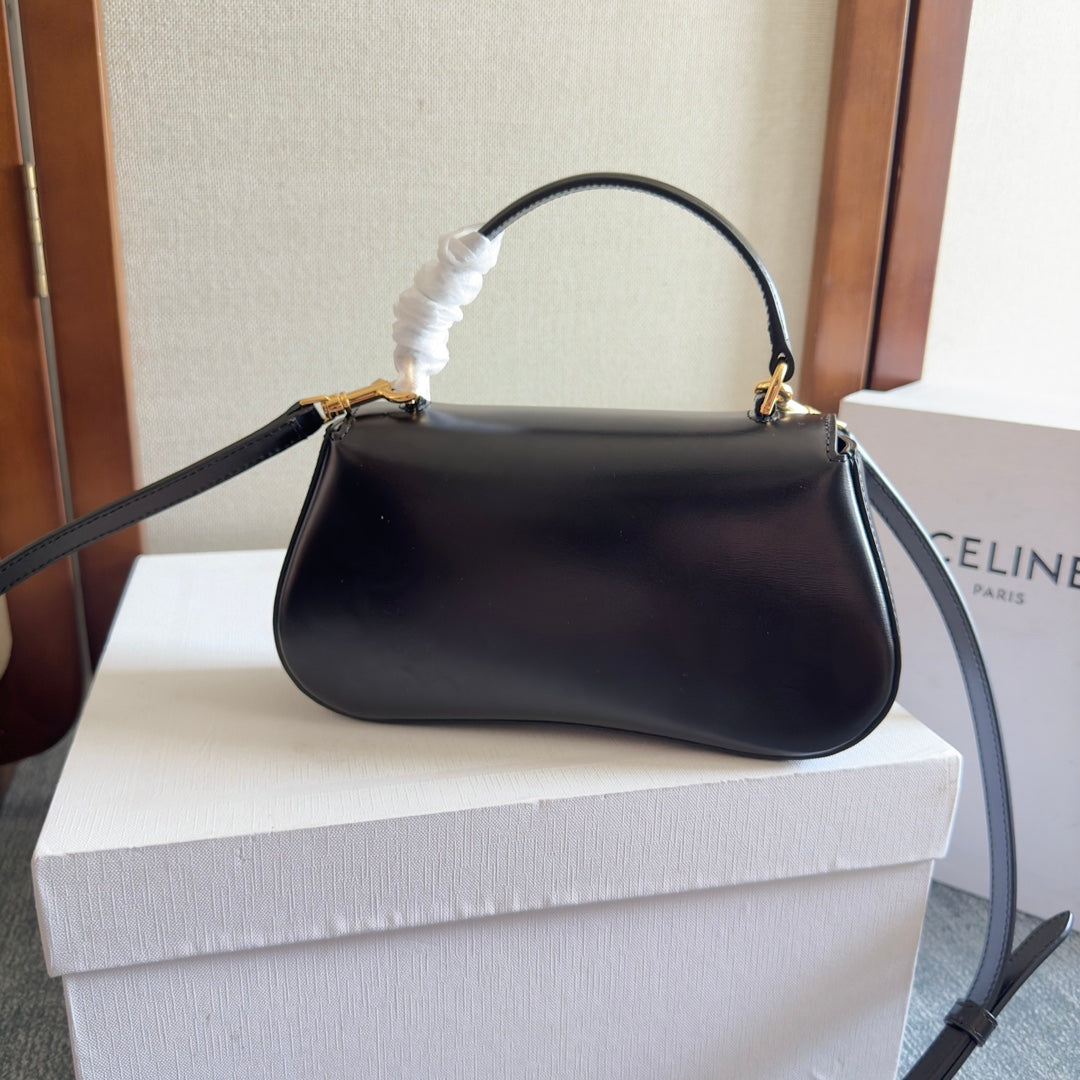 Celin Teen Lola 20 Black Calfskin