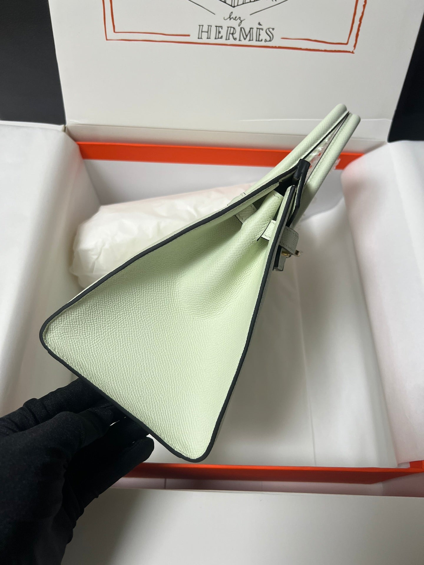 HM BIRKIN SELLIER VERT FIZZ EPSOM CUERO HIERROS DORADOS