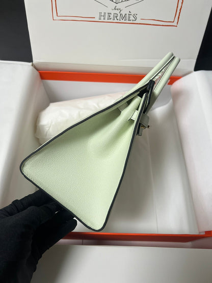 HM BIRKIN SELLIER VERT FIZZ EPSOM CUERO HIERROS DORADOS