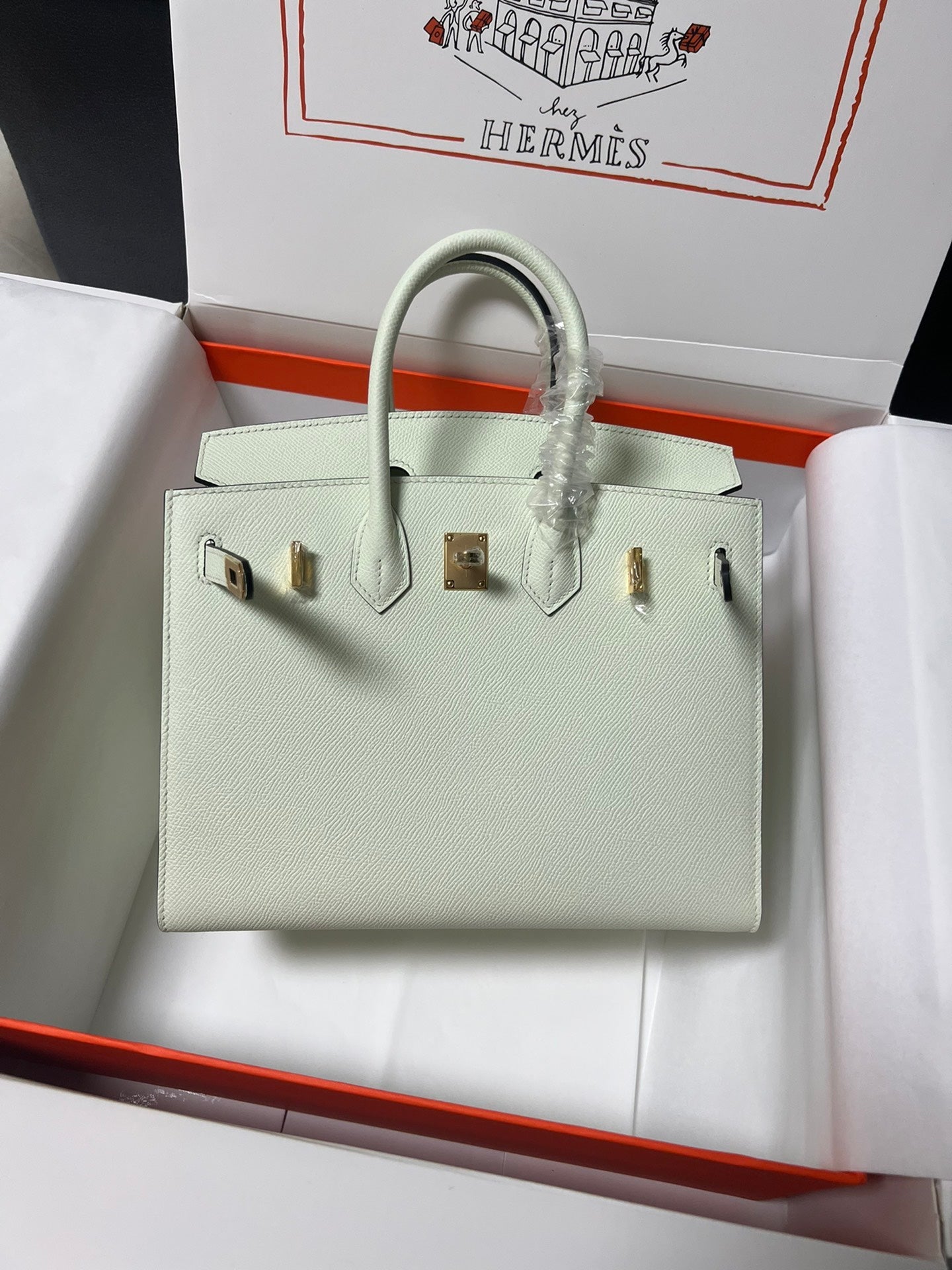 HM BIRKIN SELLIER VERT FIZZ EPSOM CUERO HIERROS DORADOS