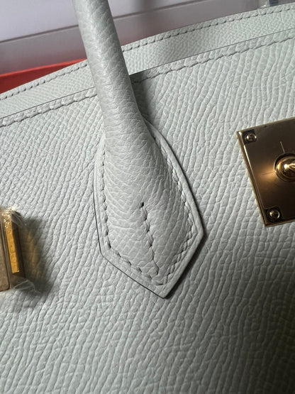 HM BIRKIN SELLIER VERT FIZZ EPSOM CUERO HIERROS DORADOS