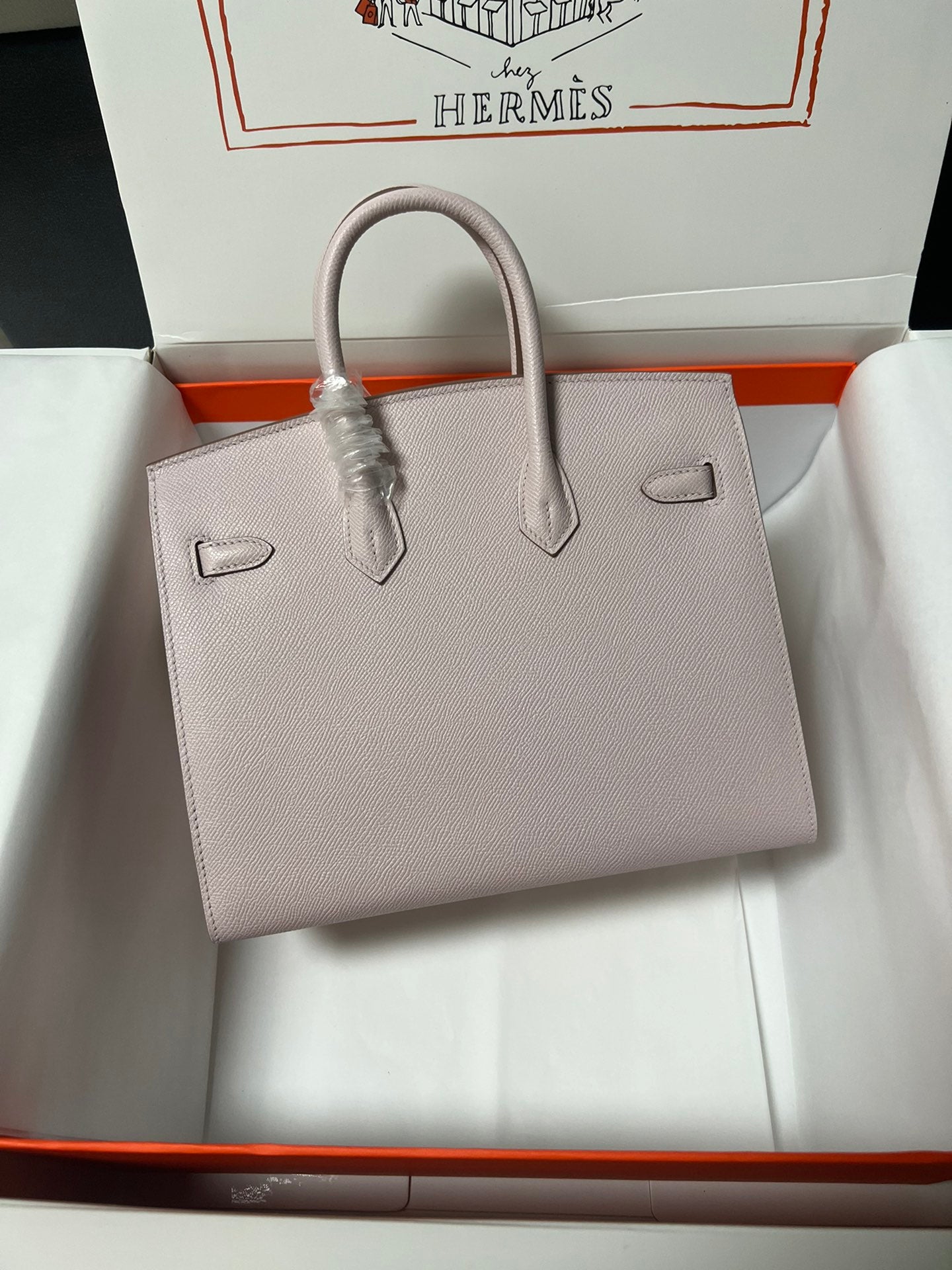 HM BIRKIN SELLIER PIEL EPSOM ROSA CLARO CON HERRAJES DORADOS