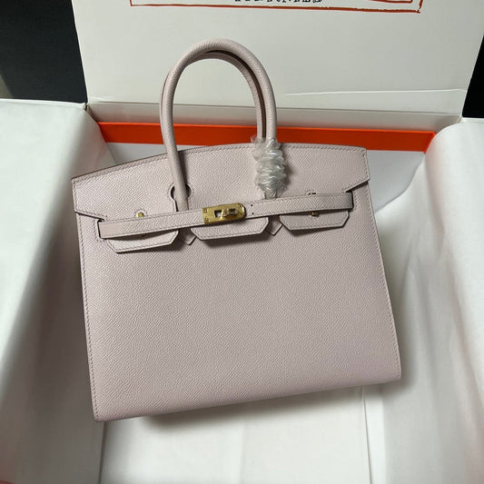 HM BIRKIN SELLIER PIEL EPSOM ROSA CLARO CON HERRAJES DORADOS