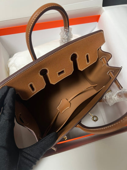 HM BIRKIN SELLIER GOLD EPSOM CUERO HARDWARE DORADO