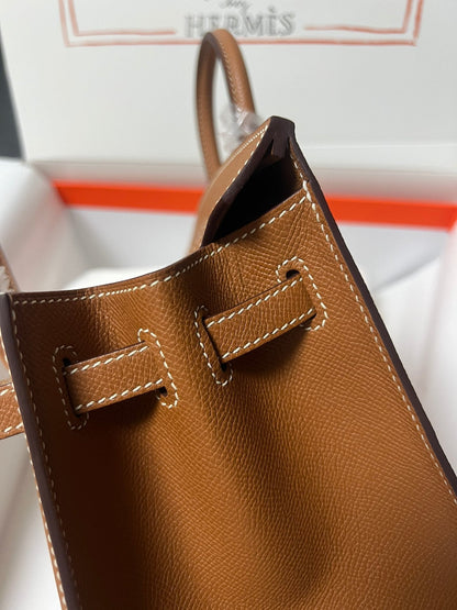 HM BIRKIN SELLIER GOLD EPSOM CUERO HARDWARE DORADO