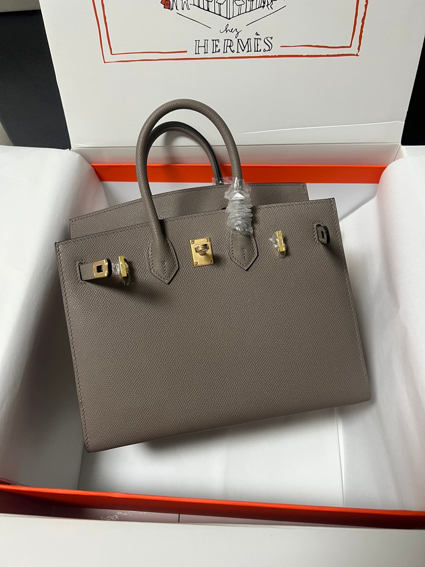 HM BIRKIN SELLIER ETAIN EPSOM CUERO HIERROS DORADOS