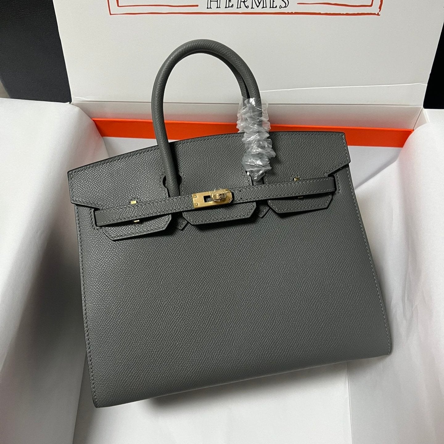 HM BIRKIN SELLIER GIRS ETAN EPSOM CUERO HIERROS DORADOS