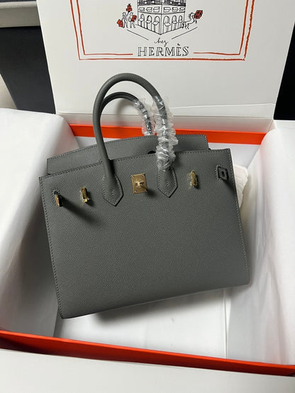 HM BIRKIN SELLIER GIRS ETAN EPSOM CUERO HIERROS DORADOS