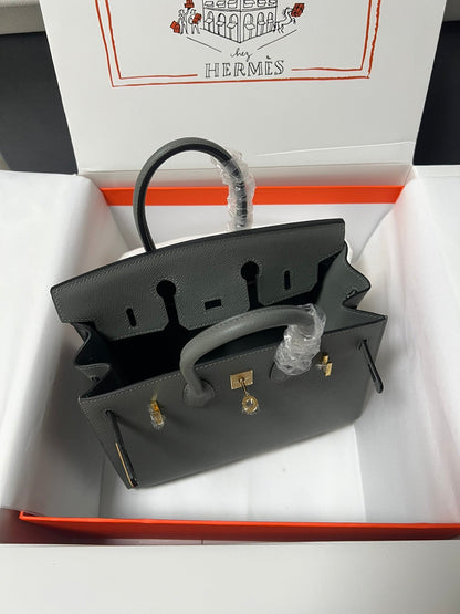 HM BIRKIN SELLIER GIRS ETAN EPSOM CUERO HIERROS DORADOS