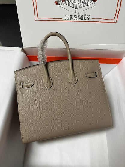 HM BIRKIN SELLIER ETOUPE GRIS PIEL EPSOM HERRAJES DORADOS