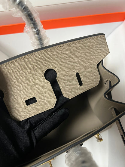 HM BIRKIN SELLIER ETOUPE GRIS PIEL EPSOM HERRAJES DORADOS