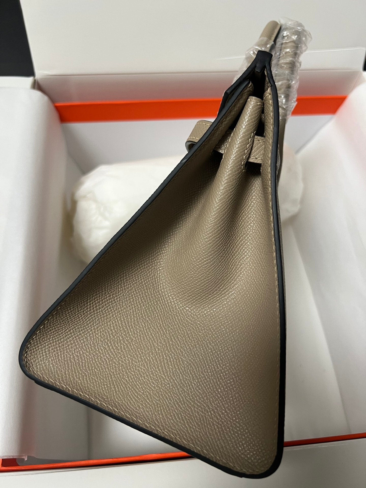 HM BIRKIN SELLIER ETOUPE GRIS PIEL EPSOM HERRAJES DORADOS