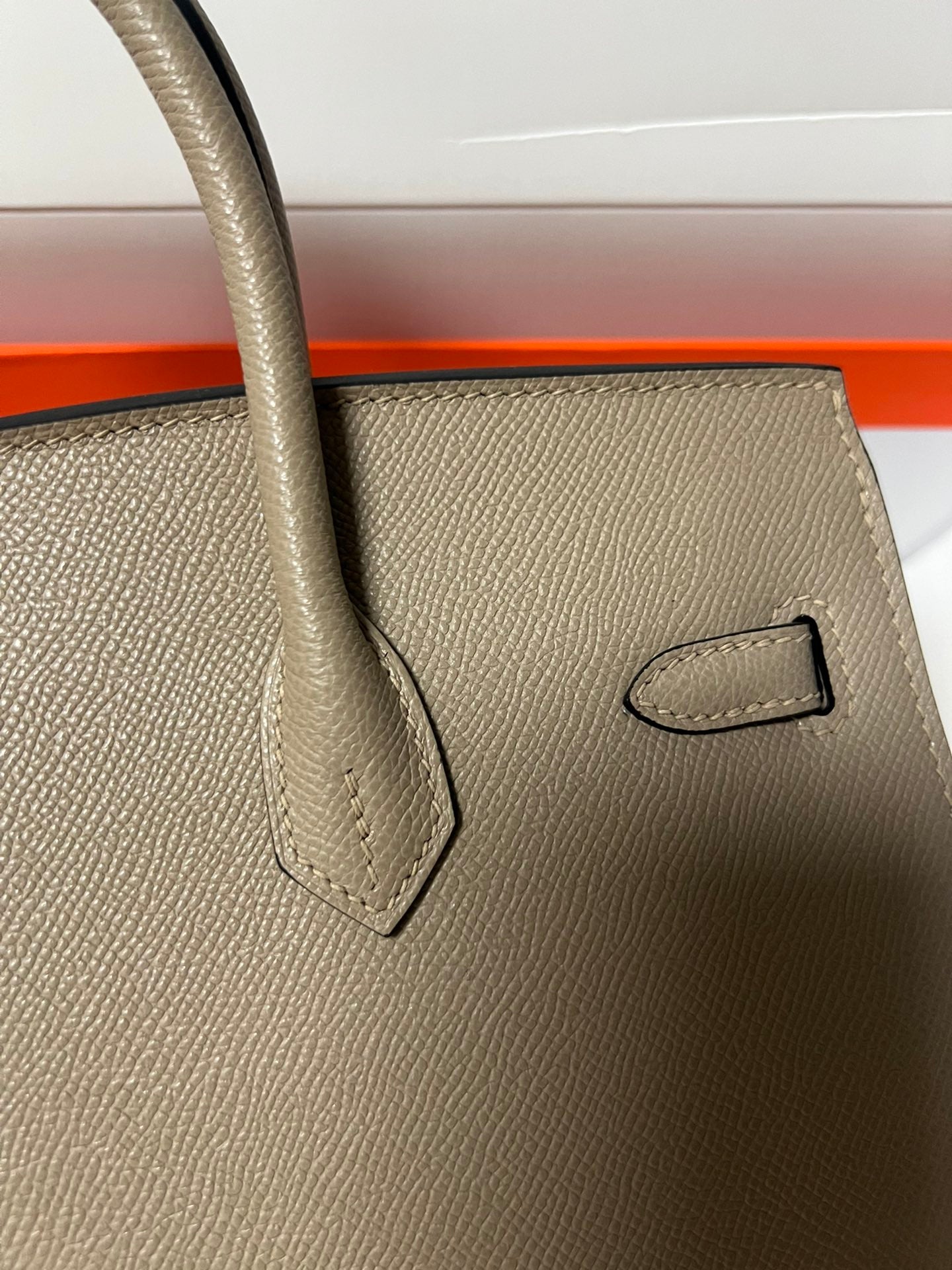 HM BIRKIN SELLIER ETOUPE GRIS PIEL EPSOM HERRAJES DORADOS
