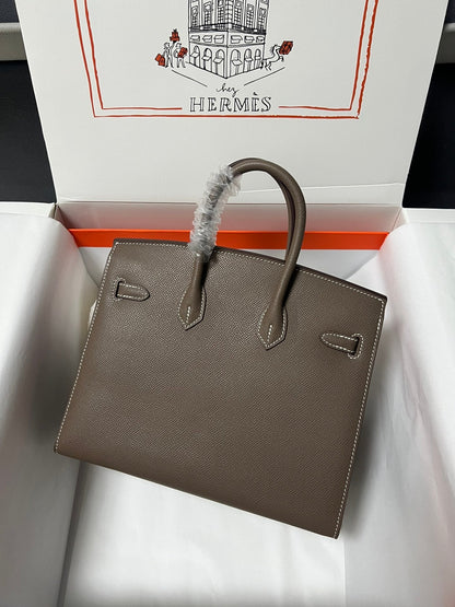 HM BIRKIN SELLIER VERT DE GRIS EPSOM CUERO HIERROS DORADOS