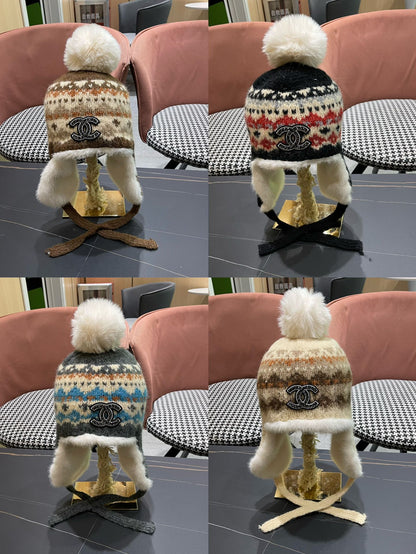 PLUSH WINTER HAT COLORFUL 431203