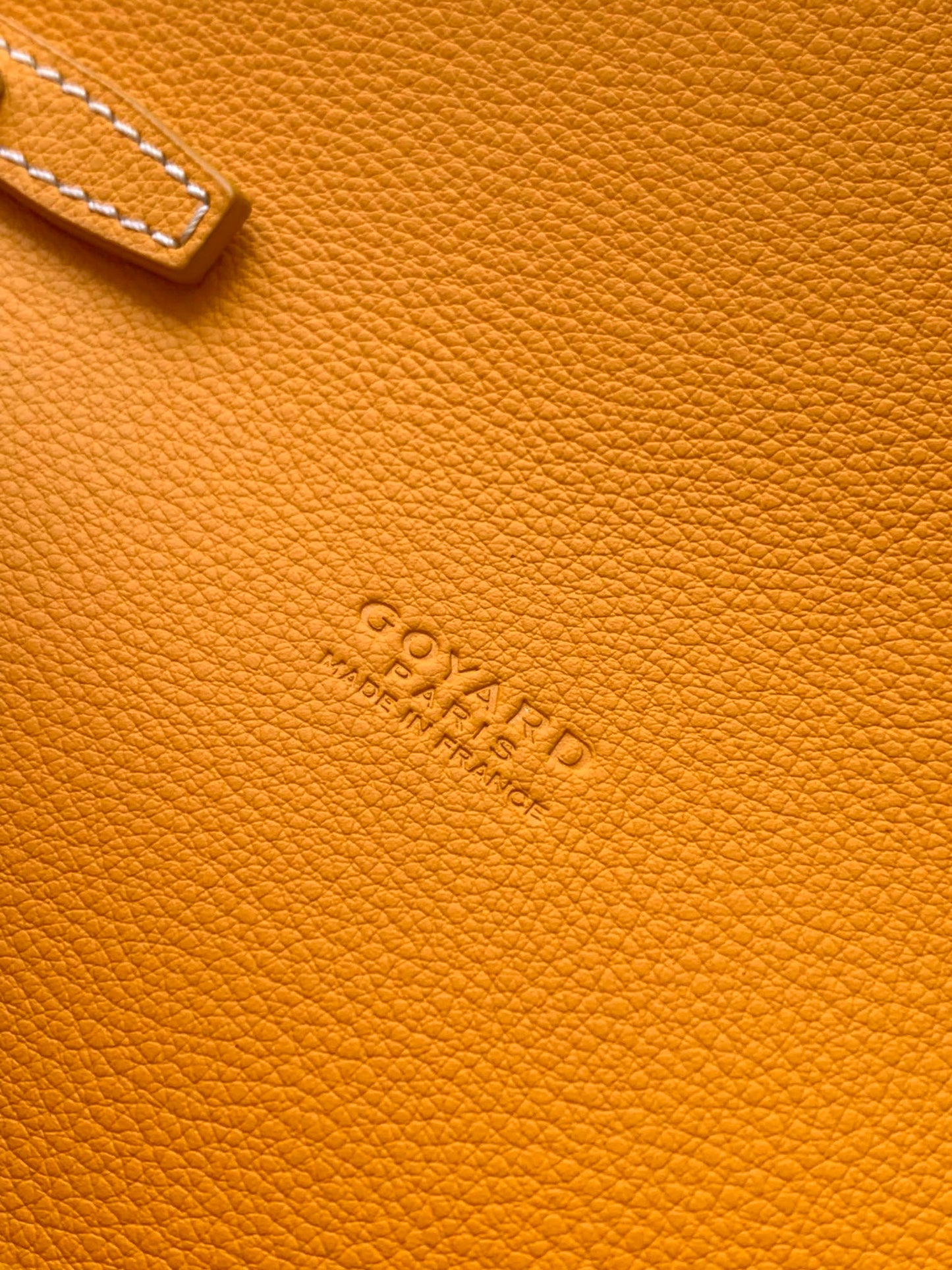 PORTEFEUILLE-POCHETTE CHYPRE 21 EN TOILE GOYARDINE JAUNE ET CUIR DE VEAU