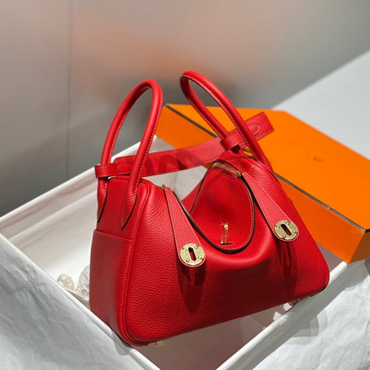 BOLSO HM LINDY 30 PIEL TAURILLON CLEMENCE ROJO