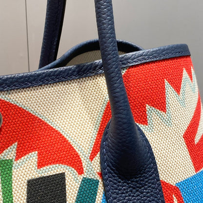 HM Garden Party 36 Lona multicolor y piel de becerro Negonda 243410