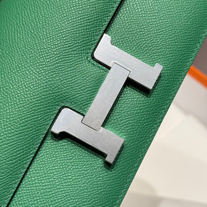 HM Constance Elan 24 Verde Epsom Herrajes plateados 237333