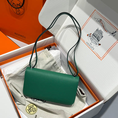 HM Constance Elan 24 Verde Epsom Herrajes plateados 237333