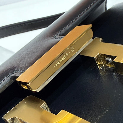 HM Constance Elan 24 Black Epsom Gold Hardware 237352