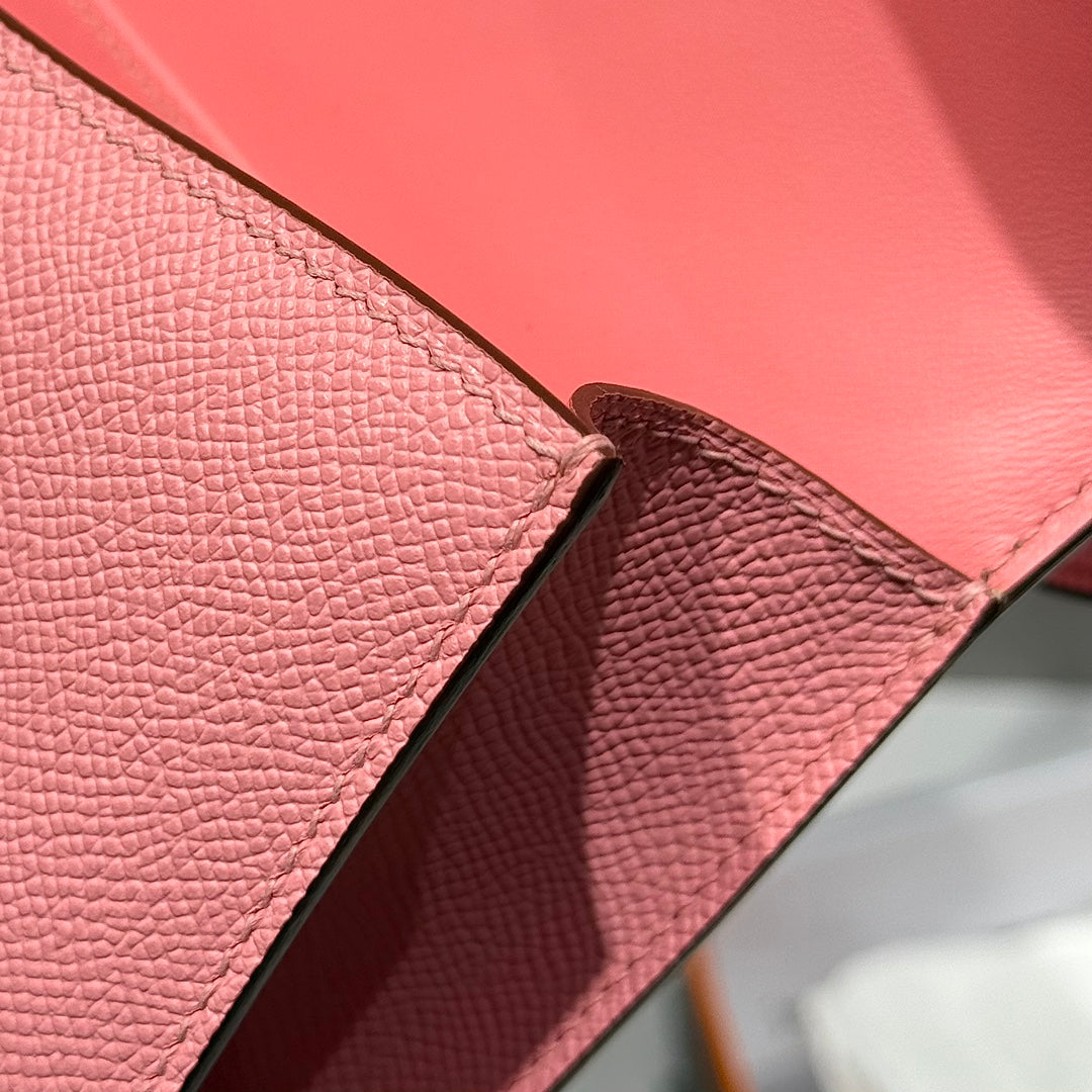 HM Constance Elan 24 Saumon Rose Epsom Quincaillerie Argent 237347