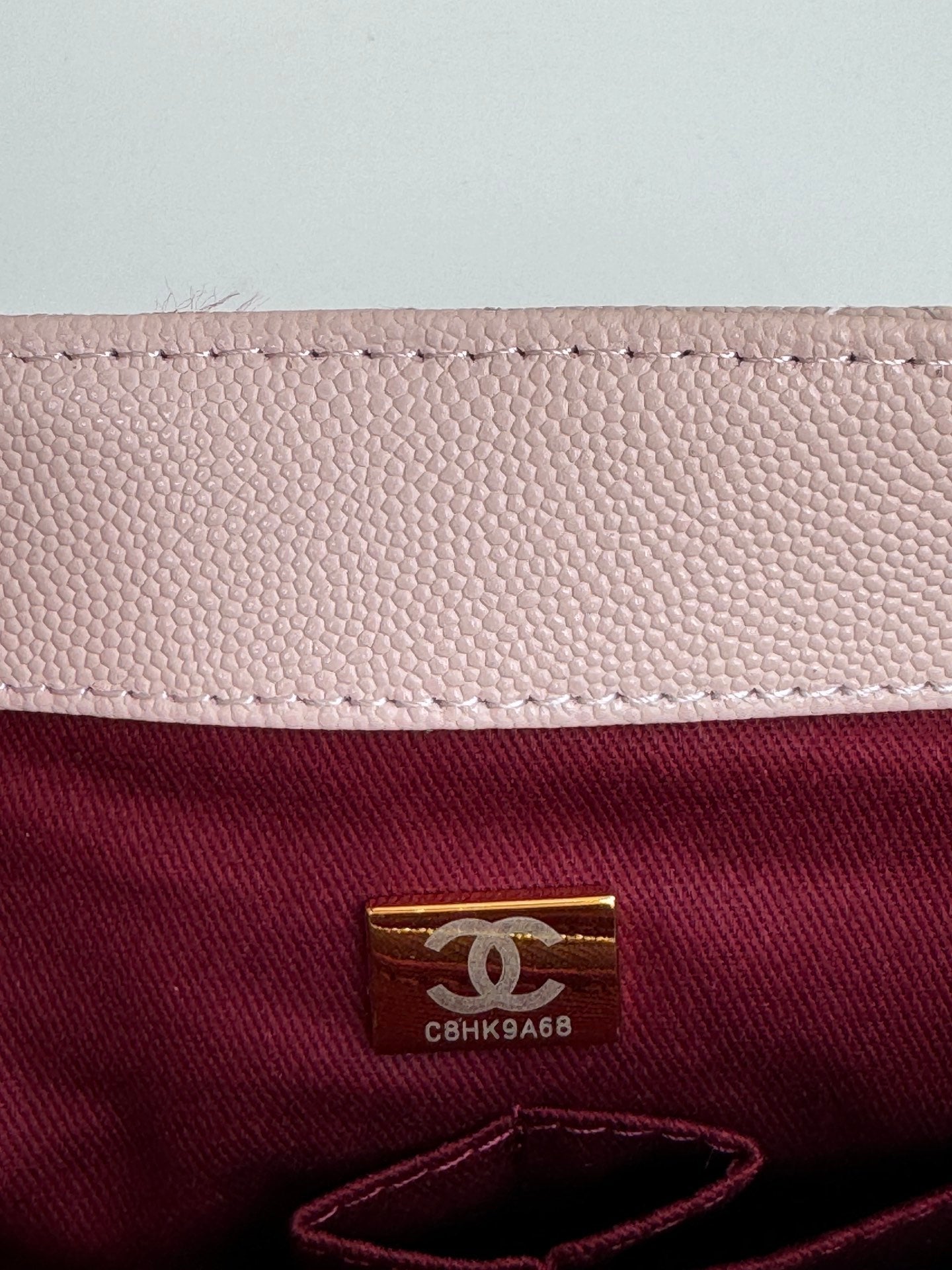 coco handle medium 29cm pastel pink red quilted caviar leather gold hardware