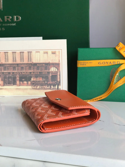 CARTERA 12 SAINT-GABRIEL DE BECERRO NARANJA Y LONA GOYARDINA
