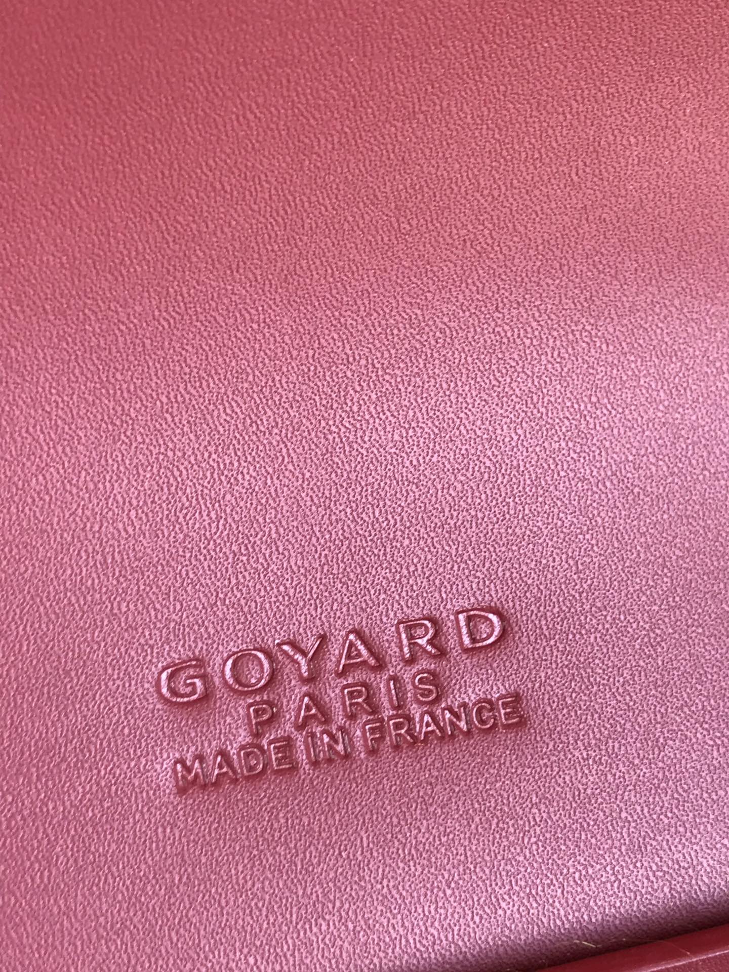 BOLSO DUCHESSE MARIE-CAROLINE 25 EN LONA GOYARDINE ROJA Y PIEL DE BECERRO LISA