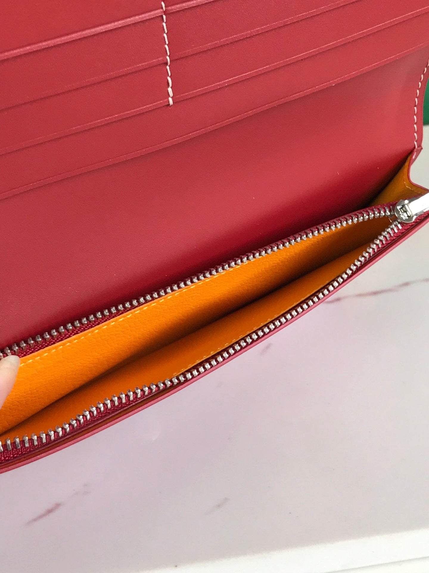 CARTERA RICHELIEU 19 EN LONA GOYARDINE ROJA CLÁSICA